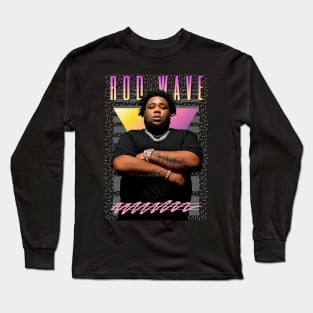 Rod Wave Retro Aesthetic Fan Art Long Sleeve T-Shirt